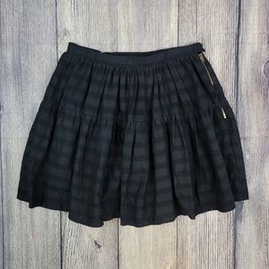 Heidi Merrick California Pleated Black Mini Skirt